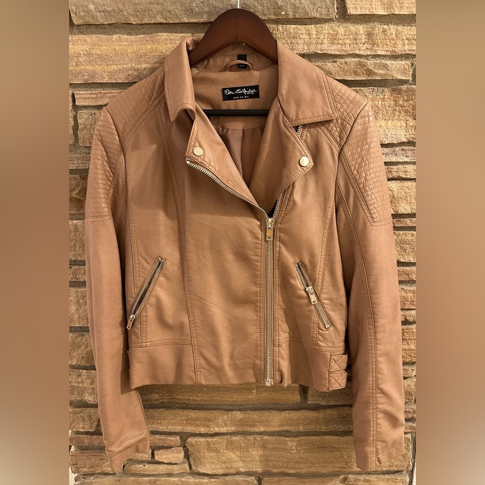 Faux leather jacket